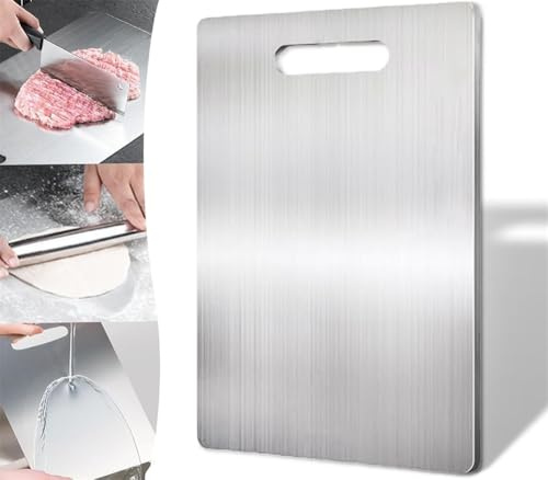 HUMAJORY Titanium Cutting Board，multipurpose Anti-slip Surface, Easy Clean and Dishwasher Safe，Ideal for Carving Meat, Cutting Vegetables, Cheeses And Bread(18x12in)