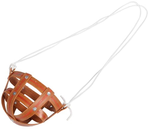 Gatuida Pferdemaulkorb Anti-Biss-Abdeckung Aus Atmungsaktivem Material Für Pferde Leicht Und Bequem Mit Verstellbarem Halsband Für Langanhaltenden Gebrauch