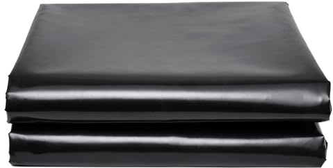 40X40FT HDPE Reinforced Pond Liner, 12 Mil HDPE UV Resistant Preformed Pond-Liner Easy Cutting, Pond Liners for Outdoor Ponds, Koi Ponds, Garden Fountain, Waterfall