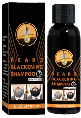 Shampoo oscurante per barba, shampoo istantaneo per capelli grigi, shampoo naturale per capelli