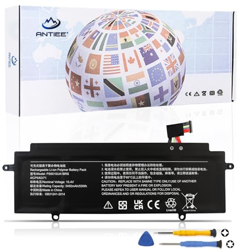 ANTIEE 53WH PS0010UA1BRS Laptop Batterie d'ordinateur portable pour To-shiba Dy-nabook Portege X30W X30W-J Series Netbook battery 41CP5/63/69 15.4V 3450mAh