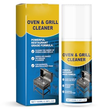 Detergente Per Griglie e Barbecue,Superpotente Pulitore Forno,Spray Sgrassante per Griglie e Barbecue,Adatto a tutti i modelli di grill