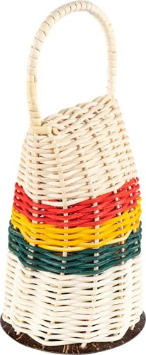 Meinl CAX3 Caxixi Professional large | Caxixi mit klarem Sound, Große Größe, Rattan mit Kokosnuss Boden