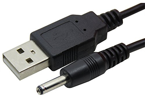 CableDeconn USB to DC3.5 mm/1.35 mm 5 Volt DC Barrel Jack Power Cable