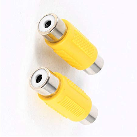 Aexit Lot de 2 RCA femelle droit femelle vers coupleur RCA 848C561