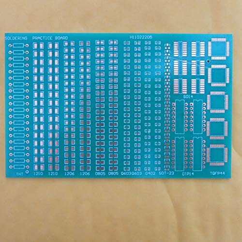 2stk 8.8x13.6cm FR4 Fibreglass Adapterplatine Streifenraster Lochraster Prototype Paper PCB Platine Leiterplatte Universal SMD DIP SOT LQFP SOP Matrix Circuit Board