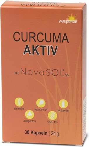 Wellpursan Curcuma aktiv (60 Kapseln) – Hochwertige Kurkuma Kapseln mit BCM-95® für optimale Bioverfügbarkeit – 100% natürlich und ohne künstliche Zusätze – GMO- und glutenfrei