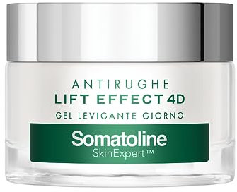 Somatoline SkinExpert, Lift Effect 4D Crema Giorno Gel Filler Antirughe, Trattamento Viso Anti-età, con Acido Ialuronico, 50ml