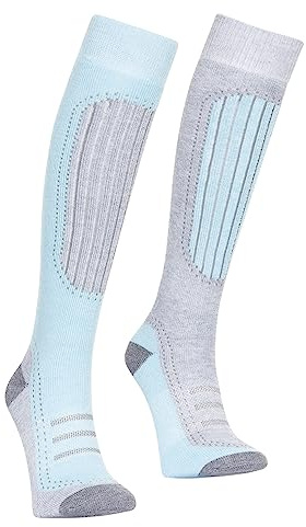 Trespass Womens Ski Socks Longer Length in 2 Pair Pack Janus II