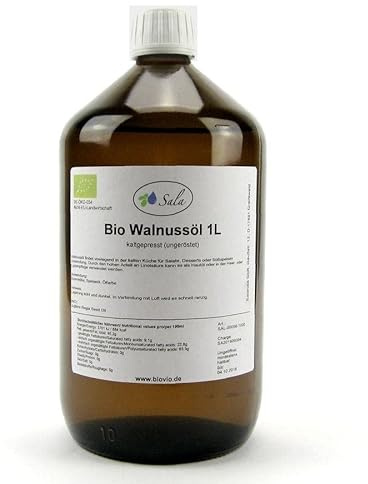 Sala Walnussöl kaltgepresst bio 1000 ml (1 L Glasflasche)