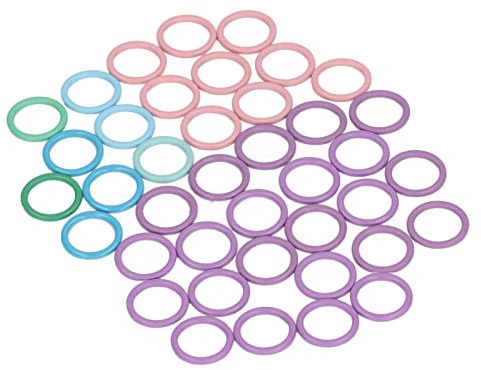 40 Pièces Marqueurs de Point Rond Anneau de Couleur Mélangée pour Accessoires de Verrouillage au Crochet Pratique Anneau en Tricot Artisanat Knitting Tools & Accessories