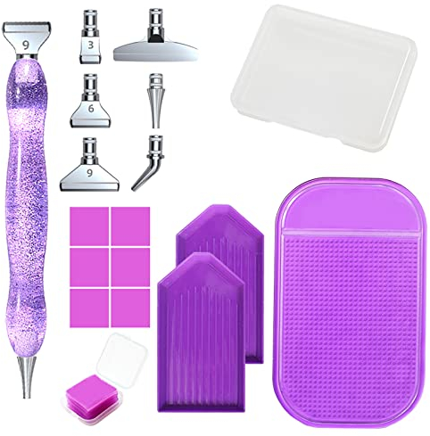 FRUHLING Diamond Painting Stift Metall Diamond Painting Zubehör 5D Diamond Painting Malstift Set für Nagel Kunst DIY Malerei Basteln