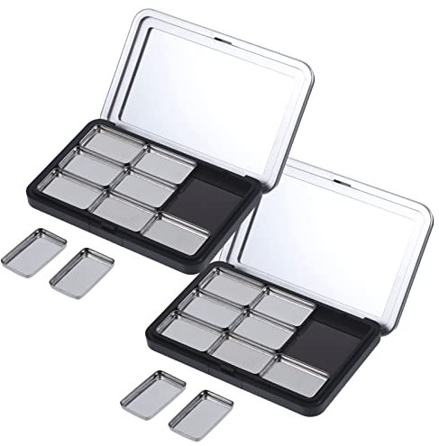 minkissy 2sets Palette Vuota Per Ombretti Portaombretti Vuoto Contenitore Per Ombretti Vuoto Fai Da Te