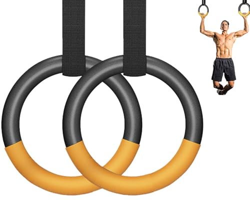 FREHOMEE Gymnastikringe, sowohl für Erwachsene als auch für Kinder, Unterstützung von 200kg/1000kg, Heim-Fitnessgeräte für Kinder, Klimmzugstange für den Innenbereich zum Dehnen und zur Erhöhung der
