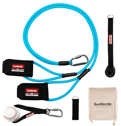 SunNordik Resistance Bands for Baseball Pitchers, Baseball Bands for Improve Arm Strength & Pitching Training, Baseball Training Bands for All Skill Levels
