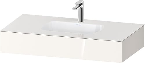 Duravit Qatego Einbauwaschtisch mit Konsole, 1000x550x170mm, QA4691022220000, Farbe: Weiß Hochglanz