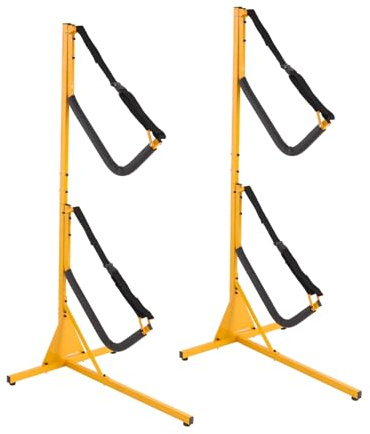 Freistehender Kajakhalter Kayak Halterung Kajak Aufhänger Verstellbares Kajakständer, Kajak-Aufbewahrungsregal für 2 Kajaks