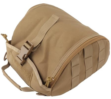 Outdoor-Helmtasche, Nylon, Wasserdicht, für Motorrad, Fahrrad, Fahrrad, Helmtasche für Camping, Wandern (Khaki)