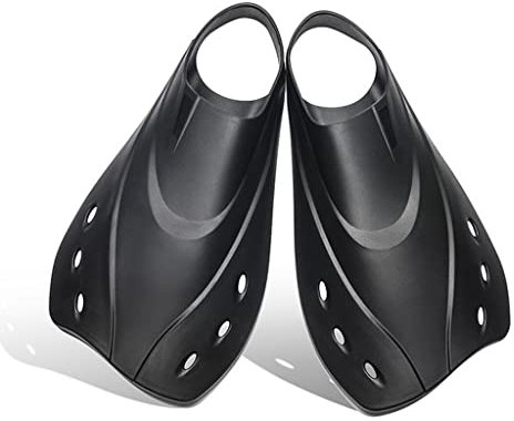BTGHPI 1 Paar verstellbare Unisex kurze Schwimmflossen Professionelle Schnorcheln Tauchausrüstung Schwimmen Training Kurze Flossen