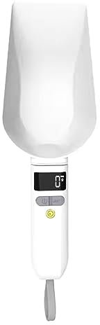 Zwfjcmsa Cuchara electrónica de escala digital para cocinar alimentos para perros, cuchara medidora de peso, cuchara de comida para mascotas