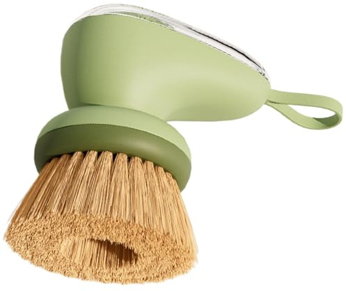 Soap Dispense Dish Brush - Kitchen Utensil Scrub Brush, Sink Scrub Brush | Portable Soap Brush Dispenser, Dishwashing Brush with Soap Dispenser, Comfortable Grip Brush for Cleaning Kitchen Utensils