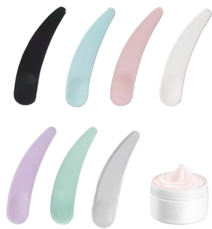35 piezas espátulas cosméticas, espátulas de plástico cosmético para máscara, crema facial, lociones, mezcla de muestreo