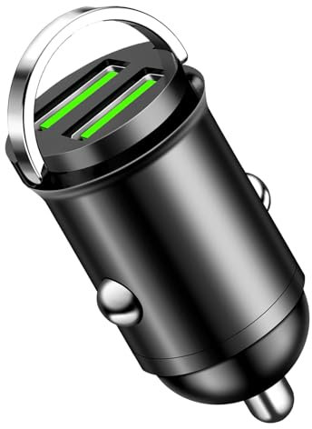 Caricatore Auto USB 200W, Caricatore Auto Accendisigari con Doppia Porta Quick Charge 3.0, Adattatore Accendisigari Universale per Smartphone, Tablet, iOS, Android, Samsung, Xiaomi e Altri