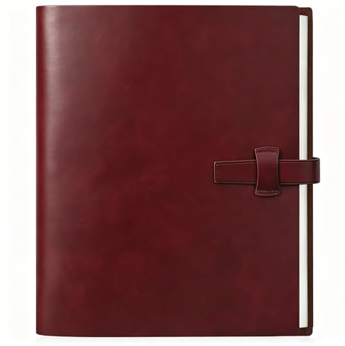 Miaikoe Fotoalbum 6x4 320 Fotos, Leder Cover Album mit 20PCS Kraftpapier Scrapbook hält 320 10x15cm vertikale Fotos für Familie Hochzeit Baby Graduation (Rot)