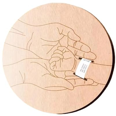 Pulsera Con Fecha De Nacimiento Bebé Madera Natural Señal Llegada Para Recién Nacidos Accesorios Fotografía Recuerdo Y Familiar Madera Para Baby Shower