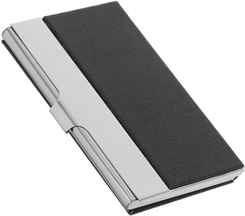 DIKACA Visitenkartenbox aus Edelstahl mit Robustem Material und Elegantem Minimalistischen Design für Networking Events und Täglichen Gebrauch