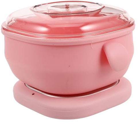 TOYZFRIENDY Machine à Cire Chaude Portable en Silicone Rose pour Épilation Corps et Jambes, Kit D'épilation pour Femmes, Chauffage Rapide et Uniforme à Domicile Salon