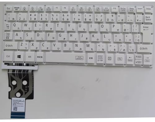 YUNHUOZ JP Japan Layout für NEC VH-1 VKT12H-1 VH-3 VKT12H-3 PC-VKT12HZG1 PC-NM150KAB Laptop-Tastatur(White JP)