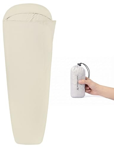 OneTigris Hüttenschlafsack Ultraleicht 160 g, Schlafsack Liner warm, Innenschlafsack kleines Packmaß für Camping, Bergsteigen, Wandern