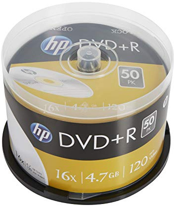 HP DVD+R Rohlinge Silver Surface, 50er Spindel DVD+R 4,7 GB