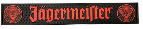 Jagermeister - Alfombrilla de Bar con Logotipo Negro y Naranja