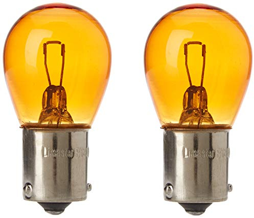 BAU15S02Y - PY21W feux lumière clignotant ampoule, flash Indicateurs de direction, halogène lampe, BAU15S 12V 21W Jaune (broches déplacées)