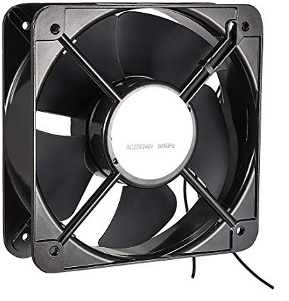 uxcell Cooling Fan 200mm x 200mm x 60mm FP-20060EX-S1-B AC 220V/240V 0.45A Dual Ball Bearings
