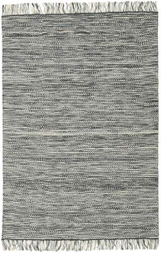 RugVista, Vilma, Teppich, Mittelflor, 140 x 200 cm, Rechteckiger, Moderner Kelim Teppich, Wolle, Flur, Schlafzimmer, Küche, Wohnzimmer, Grau Mix, Grau