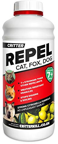 Critter REPEL Animal Repellent | Deterrent For Unwanted Garden Visitors Including Cats, Dogs & Foxes (1 x 650g)