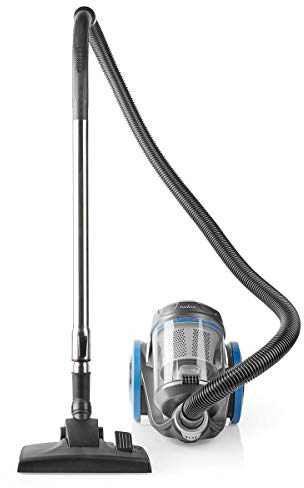 NEDIS Aspiradora Aspiradora - Sin Bolsa - 700 W - Cepillo para Parquet - Capacidad de Depósito de Polvo de 3,5 L - Azul Antracita/Azul 420 mm