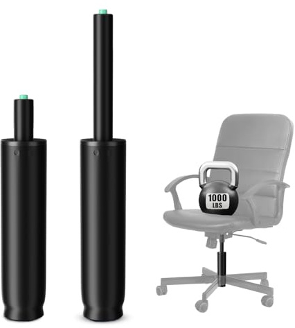 MASTERY MART 9 Inches to 13 Inches Gas Lift Cylinder for Most Office Chair, 4 Stroke, Heavy Duty 1000lbs, Office Chair Gas Lift Cylinder Replacement, Class 4 Pneumatic Piston (Not for 1KEA, Black)