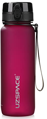 UZSPACE Bottiglia Acqua con Filtro Infusore di Frutta, Borraccia Aperta con un Clic e Prova di erdite per bambini, 500 ml / 800 ml / 1000 ml, Borraccia in Tritan senza BPA per scuola e outdoor