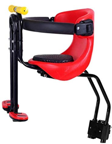 RONGJJ Siège De Vélo pour Enfant, Siège Avant, Porte-Chaise, Sport De Plein Air, Siège De Protection, Siège De Vélo De Montagne Fixe à Double Point, avec Poignée Et Clôture