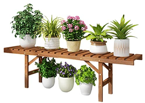 Portavasi Vasi e Accessori per Piante Balcone Panca in Legno Fioriera Mensola per Fiori A Scala Interna Terra da Terra per Soggiorno Combinazione Arbitraria, Portafiori Bella E Pratica Scaffali por
