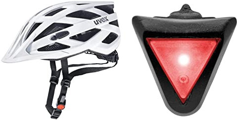 Uvex Unisex – Erwachsene, i-vo cc Fahrradhelm, White mat, 52-57 cm & Unisex - Erwachsene, Plug-in LED für i-vo/airwing/Finale junior Zubehör, one Size