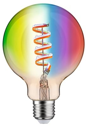 Paulmann 29160 filament 230 V Smart Home Zigbee LED Globe G95 E27 470lm 6,3 W RGBW dimbar guld glödlampa