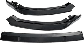 Front Spoiler Lippe Für Ford Für Focus MK4 2018-2023 3PCS Auto Vorderen Stoßfänger Lip Body Kit Spoiler Splitter ABS Stoßstange Canard Bar Schutz Auto Auto Frontspoiler (Color : Schwarz glänzend)