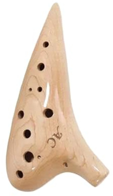 strumento ocarina Ocarina In Legno Massello 12 Fori Ocarina Strumenti Leggenda Ocarina Flauto Strumenti Musicali Professionali (Color : Maple matte)
