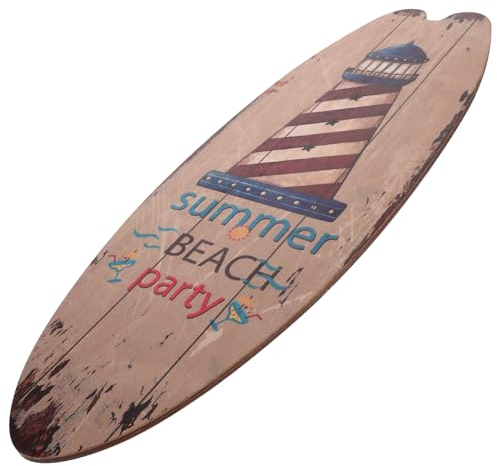 Cabilock Holz Surfbrett Wanddekoration Sommer Strand Deko Für Und Außen Kreative Surfboard Ornament Mit Bunten Designs Für Surfpartys Und Strandthemen