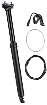 BBB Cycling Höhenverstellbare Sattelstütze mit Remote-Hebel und Kabelsatz – Geeignet für E-Bike, Rennrad, MTB, Trekking & City | LiftPost Dropper BSP-51 31.6 150T 470L